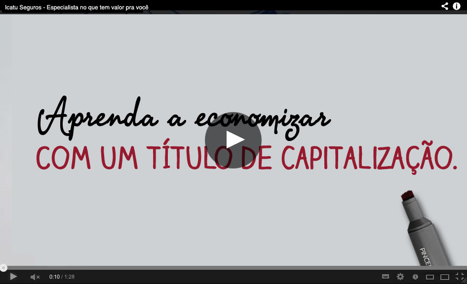 Video: Aprenda a economizar com um título de capitalização.
